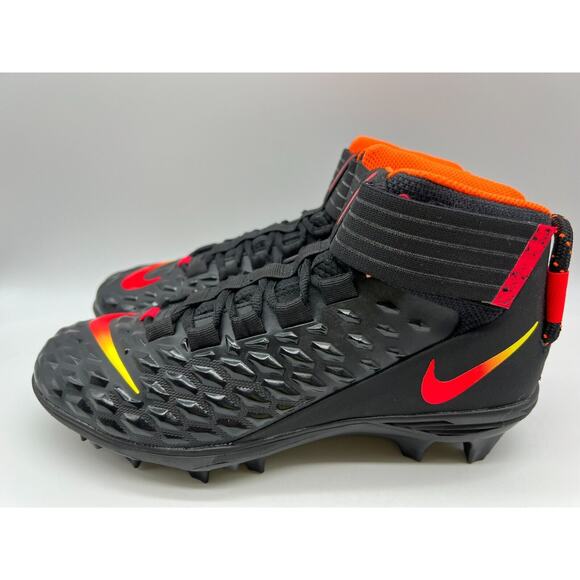 Nike Force Savage Pro 2 Black Red Football Cleats AH4000-001 Men's Size 9. - Picture 2 of 12